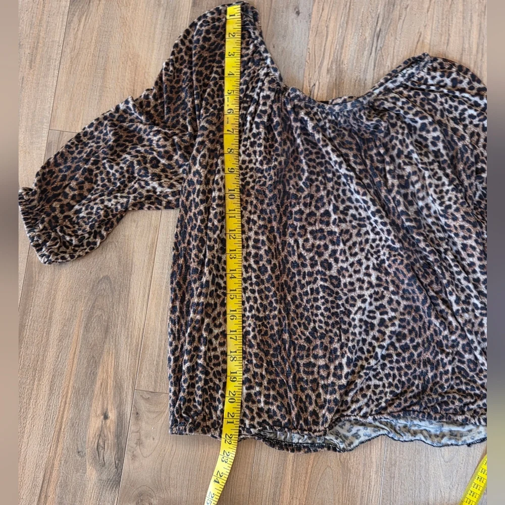 Michael Kors Brown Leopard Print Blouse